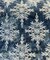 1 Yard P Kaufmann Asterisk Blue Midnight Embroidered Drapery Fabric 54 Inches Wide